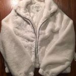 Haute Monde White Faux Fur Jacket  Photo 1