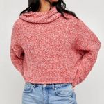 Free People BFF Cowl Neck Oversized Boxy Cozy Sweater: Scarlet Flame Red Photo 10