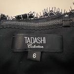 Tadashi Shoji Tadashi maxi black lace tiered dress strapless sweetheart  Silk beaded sequin Photo 3