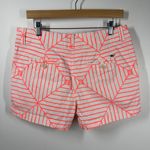 Vineyard Vines Shorts Women 10 White Orange Canopy Geo Every Day Preppy Spring Photo 1