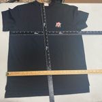 Badgley Mischka BADGLEY MISCHA Women’s Black Artistic Graphic Cotton Tee Shirt Size Medium New Photo 5