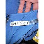 Alice + Olivia  Fletcher Blue‎ Silk Racerback Exposed Zipper Dress Size XS Photo 8