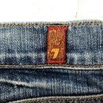 7 For All Mankind Womens Blue Denim Crop Dojo Jeans Size 28 (30x21) EUC Photo 9
