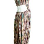 MISA Los Angeles MISA Myka Ikat Strapless Cutout Smocked Cotton Blend Dress Size S NWT Photo 6