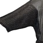 Baltic Born Sequin Deep Plunge Ruched Midi Dress Sz S Black Sparkle High Slit Photo 6