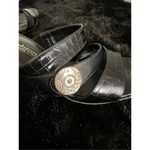 Brighton  Women Rondo Leather High Heel Sandals 7 M Slip On Brown Strappy Italy Photo 5