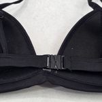 Black Pink Mesh Boho Triangle Padded Swim Sports Bra Beach Bikini Top M Medium Photo 6