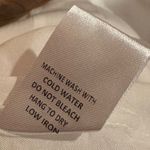 Olivaceous  Linen blend Button Down Tie Back
Mini Dress White Photo 8