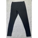 Adidas  Climalite Leggings Women's Black Large Soft Logo On Side‎ Gym Workout Photo 5