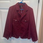Venezia Deep burgundy Jacket EUC woman’s size 14/16 Red Photo 0