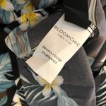 Bloomchic Floral Cold Shoulder Pocket Ruffle Belted High Low Hem Dress Black 10 Photo 5