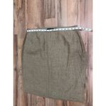 Ellen Tracy Linda‎ Allard  100% Linen Pencil Skirt Khaki Size 16 Photo 6