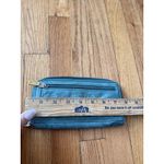 Fossil  turquoise Leather Bird Appliqué Zip-Around Wallet Embroidered Boho Festiv Photo 3