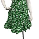 Japna  Dress Women Medium Green Tiered Retro Southwestern Rodeo Aztec Cowgirl Photo 3