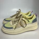 Nicole Miller New York knit sneakers women’s size 7 pastel multicolored casual Photo 3