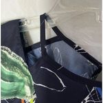 Parker Bold Tropical Flower Flutter Sleeve Neck Detail Ruffle Top NWT Photo 4