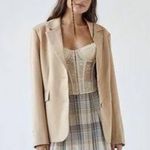 Urban Outfitters Jules Oversized Slouchy Beige Blazer Jacket Size M Photo 3