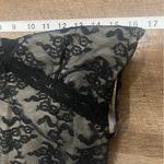 Worthington  Lace Burnout Black Top Womens Medium V Neck Sexy Tank Dark Romantic Photo 4