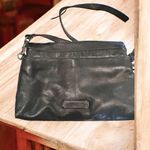 Lucky Brand Black Leather Crossbody Bag Adjustable Strap Photo 5