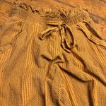 Sienna Sky Mustard Yellow Black Stripe Wide Leg Cropped Pants Size S Photo 1