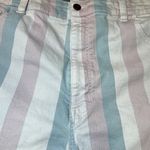 American Eagle Shorts Womens 18 Long Pastel Striped Mom Short Retro Y2K Denim Photo 3