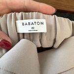 Babaton Aritzia  Conan Tuxedo Stripe Trouser Beige/Cream Stripe ,Size 10 NWOT Photo 4