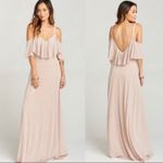 Show Me Your Mumu NWT Renee ruffle maxi dress in dancing Queen wine blush SMALL Photo 5