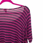 Emma & Sam new LF ᯾ Oversized Stripe Hi Lo Handkerchief Hem Tee ᯾ T Shirt Top XS Photo 9