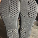 Crocs  Black Sandals with Silver Ring Photo 4