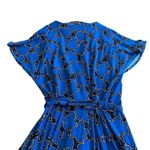 Vicky Tiel Blue Print Wrap Photo 7