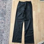 ZARA NWOT 90s Wide Leg Faux Leather trousers size 6 Photo 6