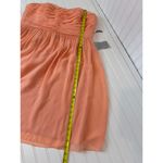 Donna Morgan NWT  Peach Short Cocktail Dress Strapless Bridesmaid Wedding Sze 18 Photo 4
