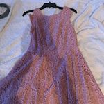 Macy's Rose Gold Lace Dress Photo 1
