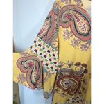 Melissa Paige Women's Paisley V-Neck Bell Sleeve Top Multicolor Size 1X/1X Photo 2
