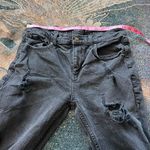 RSQ High Rise Slim Straight Jeans Black Distressed Women’s 30x30 Stretch Denim Photo 12