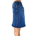 Madewell  Women's Blue Button Up Medium Wash Pencil Denim Jean Skirt Size 27 Photo 1