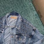 BLANK NYC Silver and Blue Acid Wash Jean Jacket Photo 5