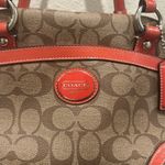 Coach Pey Satchel - Khaki/Persimmon - with Dust Bag Photo 2