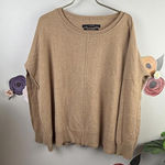 ALLSAINTS  100% Cashmere Tan Relaxed Fit Sweater - Size - Medium Photo 0