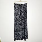 Alice + Olivia Womens Ankle Pants Wide Leg Floral Lace Overlay Black Size 4 Photo 2