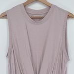 Zella Twist Front Athletic Tank Top Pink Large Photo 2