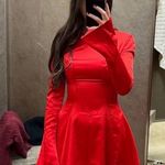 House Of CB HOUSE OF‎ CB 'Sacha' Red Satin Mini Dress NWOT XS Photo 3