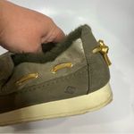 Sperry Moc-sider slip on shoes metallic camouflage women’s size 8.5 faux fur Photo 5