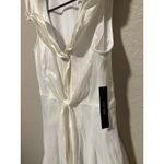 Ivy + Blu White Ruffle Collar Sleeveless Dress Size 8 Party Cocktail Photo 3