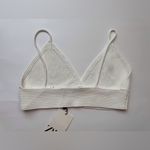 ZARA ‎ NWT Women’s White Ribbed Camisole Top Size M Photo 3