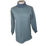 The Vermont Store Vintage Turtleneck Pullover Sweater size small green/blue Photo 8