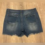 Garnet Hill  Jean Shorts Womens Size 32 Organic Cotton Stretch Denim High Rise Photo 9