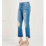 MOTHER Denim Insider Crop Step Fray Naughty Intentions Jeans Size 29 Blue Photo 2