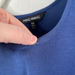 Ming Wang Womens Blue Knit Scoop Neck Tank Top Layering Shell Size XS Photo 6