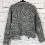 Cocogio gray tweed open cardigan sweater medium Photo 3